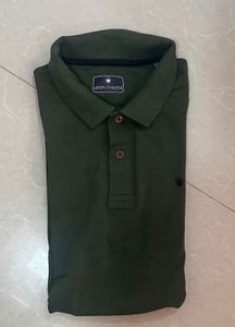Louis Philippe Green Polo T-Shirt