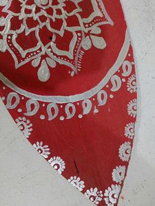 Hand-Painted Leaf Decor on wood