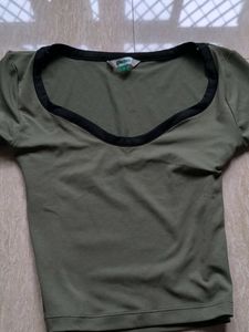 Olive Green Top