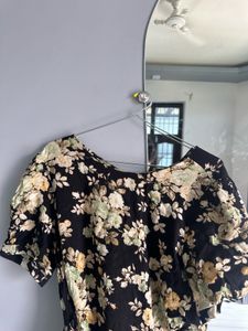 Floral Wrap Around Mini Dress