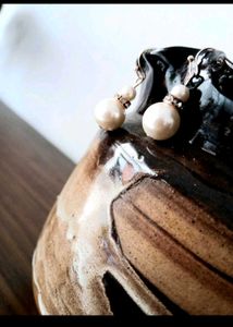 New Unused Pearl Necklace &amp; Earring Set