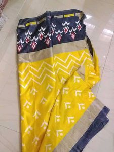 Ikkat Print Saree