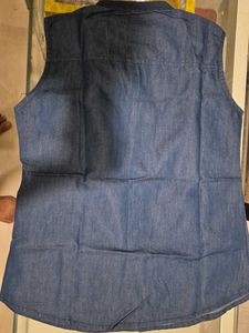 Denim Lace Top