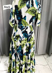 Green Printed Dress