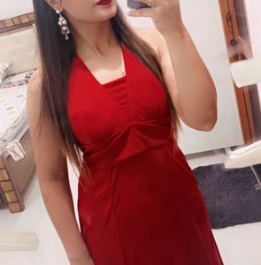 Haulter Neck Red Hot Dress