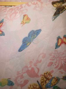 Butterfly Print Layered Top