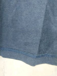 Navy Blue Crop T-top For Girls