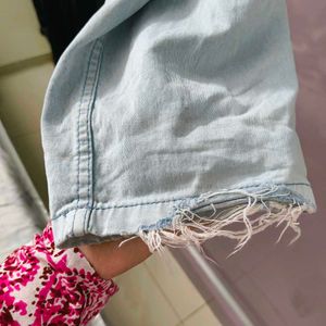 Men Light Wash Denim Jeans