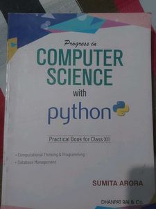 Computer Science With Python And A Practical Book