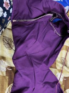 Sequin Embellished Purple Blouse