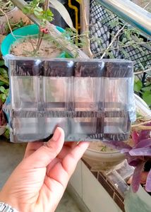 plastic Masala Spice Box 4 Sections
