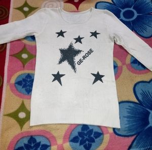 White Woolen Top