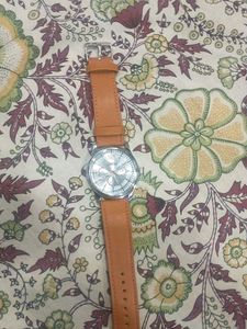 Analog Leather Watch