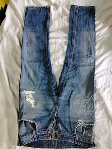Distressed Ripped Jeans
