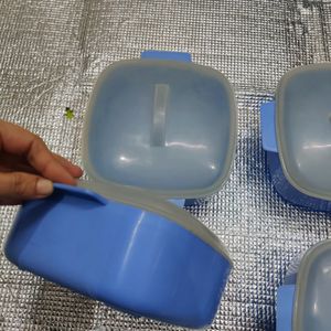 4 Microwave Safe Plastic Serving Bowls With Lid