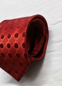 Bagutta By Bentley Red Patterned Silk Tie