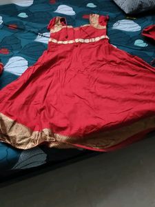 Elegant Red Ethnic Gown