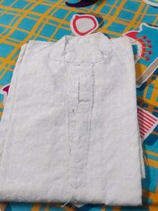 Festive Wear Long White Kurta