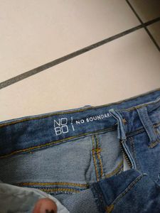 Distressed Denim Shorts