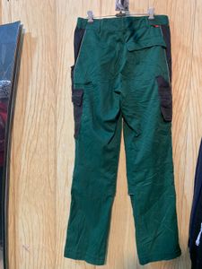Green &amp; Black Workwear Pants