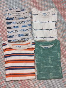 Set Of 4 Tshirt 👕 For Boys