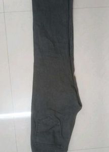 Dark Grey High Waist Straight Fit Denims