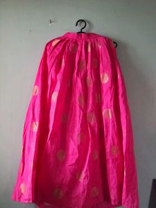 Pink Stiched Ethnic Skirt