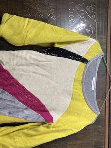 Colorful Patchwork winter Top