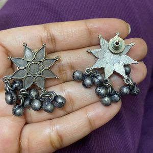 Black Metal Ghungroo Studs