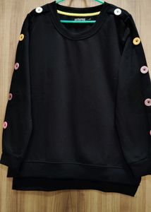 Black Full Sleeve Sweatshirt Women Or Girl