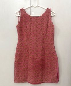 Cute Peach Chicken Kari Kurti 😍