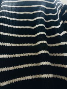 Striped Sweater (Black And White)