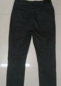 Dark Grey High Waist Straight Fit Denims