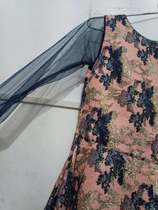 Grand Fluffy Frock With Overcoat
