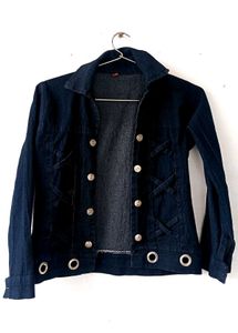 Vintage Denim Crop Jacket