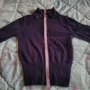 Purple Knit Top