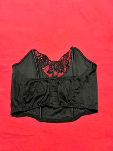 Black Lace Corset Top