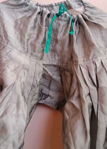 Yellow Kurti with grey salwar