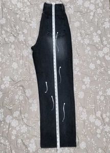 Painted Wide Leg Jeans