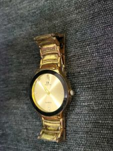 Vintage IKK Collection Gold Watch