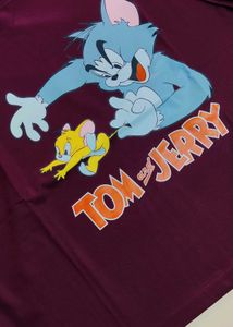 New Tom And Jerry Oversized Crop Tshirt