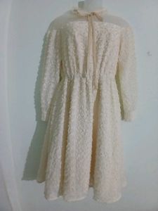 Elegant Beige Dress
