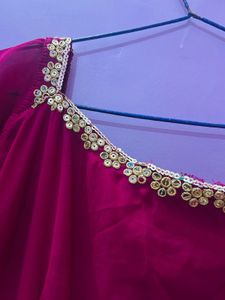 Maroon Embellished Anarkali Sets