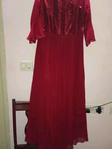 Red Mirror Maxi Dress