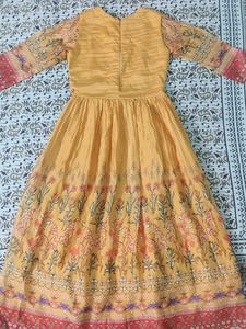 Floral Print Anarkali Dress