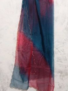 New Double Shade Dupatta Of Organza
