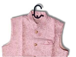 Elegant Pink Sleeveless Waistcoat