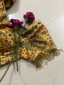 Mustard Designer Blouse New Piece 🦚