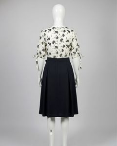 Floral Print Midi Dress ( Knee Length)