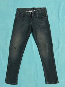 Black Denim Jeans , Size:30